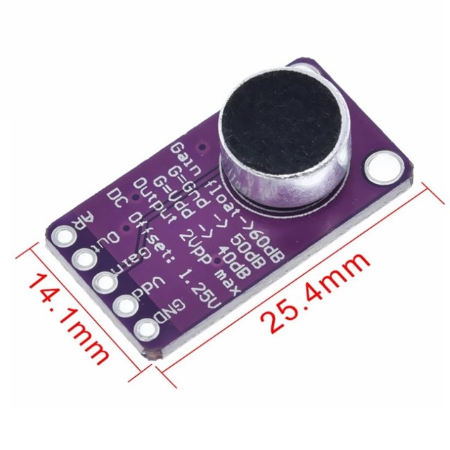 MAX9814 High-Performance Microphone AGC Amplifier Module CMA-4544PF-W
