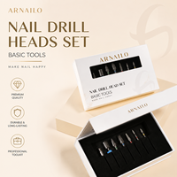 Jeu de 7 embouts de ponceuse à ongles universels en carbure de tungstène 3/32, professionnels et sécurisés, pour le retrait de gel acrylique