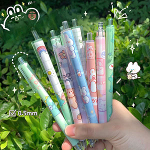 Creativo cartone animato carino liscio stampa Gel penna per studenti pratico ad alto valore stampa ragazza cuore Gel Pen - Product Image 3