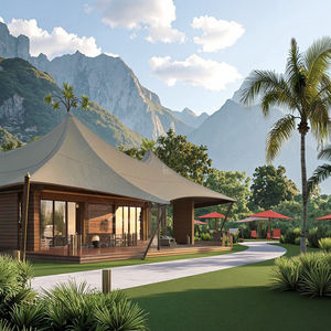 Villa-tente glamping tout-en-un au <span class=keywords><strong>design</strong></span> moderne pour les centres de villégiature Chambre à coucher personnalisée Intérieur Solutions de luxe clés en main pour l'extérieur - Product Image 2