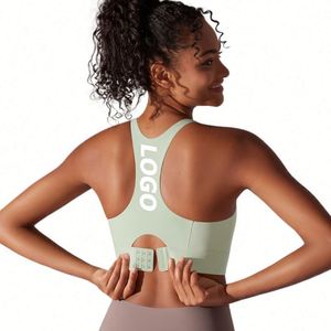 High Support Running Sports Bra for Women Molded Cups, Custom <b>Hook</b> & Eye Closure - Product Image 1