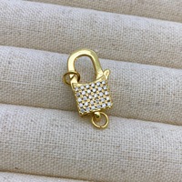 Accessoires DIY Jinyuan pour la fabrication de colliers : Capuchons de perles en cuivre micro-pavé zircon, fermoirs mousquetons, connecteurs de collier, bracelets et attaches pour pulls