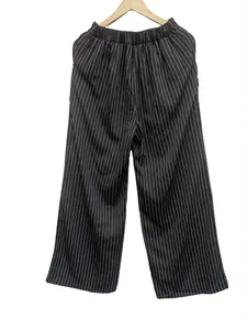 Completo Elegante da <span class=keywords><strong>Donna</strong></span> con <span class=keywords><strong>Blazer</strong></span> <span class=keywords><strong>a</strong></span> <span class=keywords><strong>Righe</strong></span> e Pantaloni <span class=keywords><strong>a</strong></span> Gamba Larga, Set Casual <span class=keywords><strong>a</strong></span> 2 Pezzi, Tailleur Femminile con Giacca e Pantaloni - Product Image 6