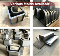 Moule en U pour la collecte et le drainage des eaux pluviales urbaines