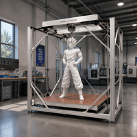 Printer 3D AI Smart Pellet Extruder, Mesin FGF Format Besar dengan Auto Leveling dan Pendingin Air