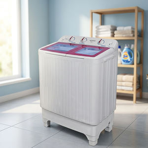 Lave-linge semi-automatique à deux cuves pour le lavage, le rinçage et le séchage efficaces des vêtements à domicile - Product Image 3
