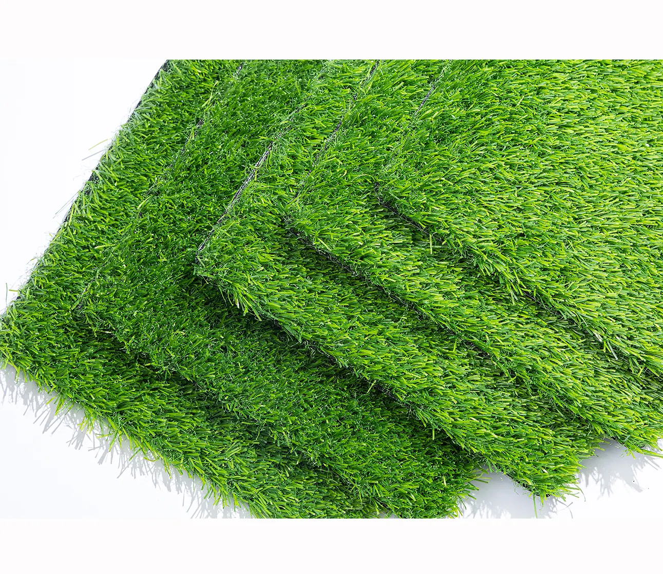 Gazon synthétique gazon artificiel de jardin personnalisé aménagement paysager tapis d'herbe avec 3 tons vert