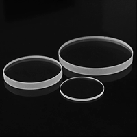 Ventana Óptica Protectora de Vidrio Óptico K9/CaF2/Sílice Fundida/MgF2/Sílice con Recubrimiento AR, Suministro de Fábrica, Venta al por Mayor