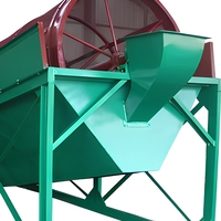 Kundenspezifischer Rotationstrommelsieb-Vibrationssieb für Getreide, Erz und Abfall zur Entfernung von Verunreinigungen, Marke Hua Ye, 380V/220V, 800-2000mm
