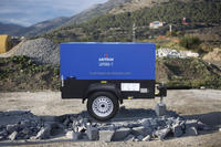 Compresseur d'air diesel portable LIUTECH LUY050-7 7 bar 100 psi 175cfm 5m3/min Compresseur de sablage et de minage robuste Atlas Copco