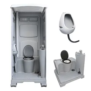 Mobile Prefabricated Portable Composting HDPE Toilets Chemical Wc Cabin Movable Toilettes For Construction For Sale