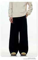 Jean en denim décontracté coupe droite style rétro américain pour hommes et femmes, coupe ajustée mi-ample amincissante, en pur coton, long, pour l'été