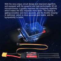 Contrôleur de vitesse électrique (ESC) JX Surpass Hobby Flier Series 20A-100A 2-6S UBEC pour télécommande de quadricoptères et avions RC