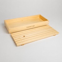 Professionelles Holz-Sushi- & Tempura-Tablett mit Abnehmbarem Unterteil Japanischer Servierteller mit Individuellem Logo Lebensmittelbehälter