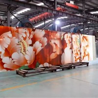 Kaca Seni Temper Enamel Digital Temperatur Tinggi Kustom Produsen untuk Dinding Tirai, Dinding Gambar, Partisi & Jaring Seni