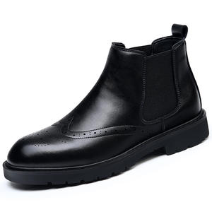 Chaussures de soirée pour hommes en cuir véritable, faites à la main, durables, antidérapantes, haut de gamme et confortables - Product Image 1