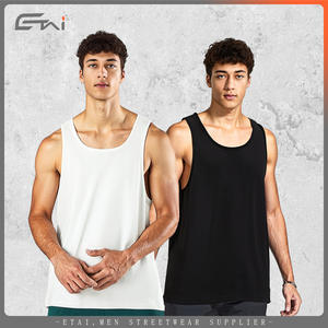 قميص رياضي رجالي بدون أكمام من دريمينج ليون، تصميم أمريكي رياضي على شكل حرف I، 93% قطن و7% سباندكس، مريح وعالي الجودة - Product Image 4