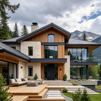 Fenêtre à système en acier série 50 à montant ultra-fin, certifiée PHI pour maison passive, pour projets haut de gamme de villas de luxe en UE et aux États-Unis
