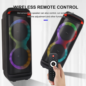 Dual 8 Inch Stereo <strong>Woofer</strong> Karaoke <strong>Speaker</strong> with 2 Microphones RGB Light HIFI Bass Wireless <strong>Bluetooth</strong> Tower Outdoor Party <strong>Speaker</strong> - Product Image 5