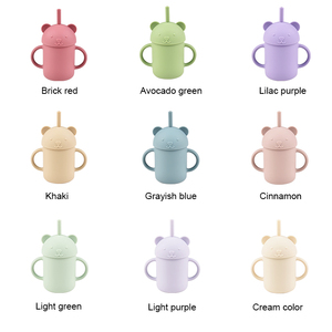 Ensemble d'alimentation pour bébé personnalisé de qualité supérieure avec motif d'ours, en acier inoxydable 304, silicone de qualité alimentaire, résistant à la chaleur, kit de repas pour enfants - Product Image 1