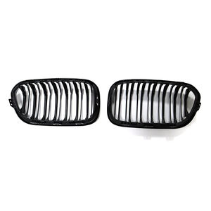 Grille avant de voiture de série de mode améliorée pour BMW série 1 F20 2015-2017 <span class=keywords><strong>Gril</strong></span> de pièces automobiles noir brillant à Double lamelles - Product Image 6