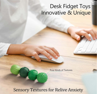 Jouets sensoriels en silicone magnétiques pour adultes et adolescents, 4 pièces, jouets anti-stress pour l'autisme, le TDAH et l'anxiété