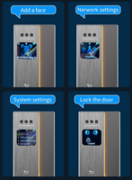 Serrure de porte intelligente avec caméra, reconnaissance faciale 3D et commande vocale, cylindre Tuya WiFi de classe C, serrure numérique biométrique pour la maison
