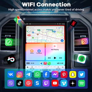 Schermo Radio <span class=keywords><strong>Auto</strong></span> Stile Tesla da 12,1 Pollici, Accessori Snapdragon 665 per Ford F150 2015-2021, CarPlay Wireless, QLED, Telecamera Posteriore - Product Image 4