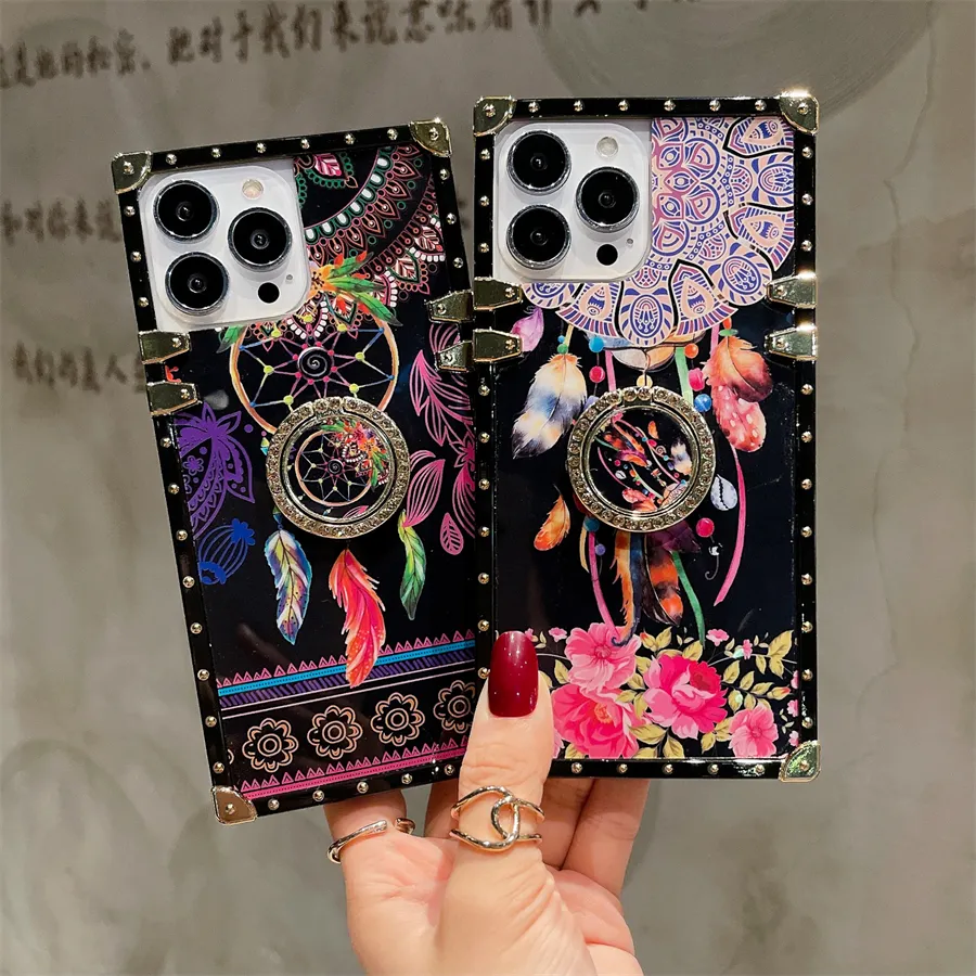 Luxe Trendy Merk Mode Telefoonhoesje Voor Iphone 15 Pro Max 14 Plus 13 12 11 Xr Samsung S24 Ultra S23 Fe A15 A54 Vierkante Hoes