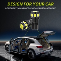JIACHI vente en gros automobile T10 LED 194 168 W5W ampoules sans erreur pour moto Auto voiture plaque d'immatriculation dôme carte 1W puissance