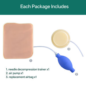 Simulateur de pneumothorax à tension en PVC pour l'entraînement à la décompression par aiguille en écoles de médecine - Product Image 4