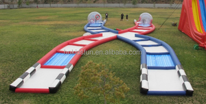 Gran parque infantil al aire libre <span class=keywords><strong>Big</strong></span> Speedway Circuit Human Zorb Inflable Go Kart Race Track al aire libre en venta - Product Image 6