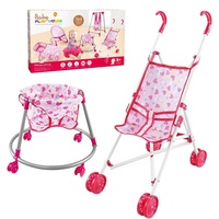 Ensemble de jeu multifonctionnel pour enfants, nouveau design 5-en-1, poussette pour poupée, maison de poupée