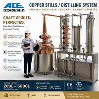 Alambic en cuivre de 300 L pour la distillation du whisky, du brandy, du gin et de la vodka