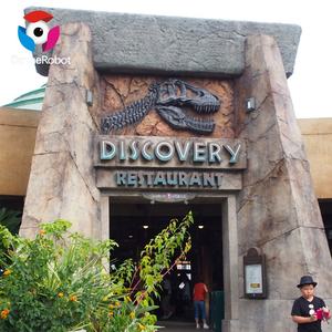Puerta Interactiva con Modelo Animatrónico de Dinosaurio para <span class=keywords><strong>Entrada</strong></span> de Parque Temático de Aventuras Jurásicas, Decoración Artificial para Parque de Atracciones - Product Image 6