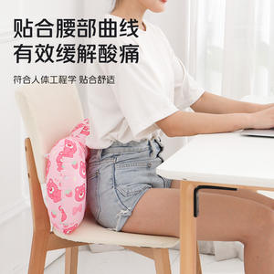 หมอนเป่าลมทรงสี่เหลี่ยมผ้าไหมน้ำแข็ง 28x28x14 ซม. พกพาสะดวก พับได้ ใช้เป็นพนักพิงหลังสำหรับเดินทาง ให้ความรู้สึกเย็นสบาย พร้อมลายพิมพ์ - Product Image 1