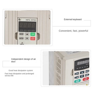 Variador de Frecuencia VFD-M 220V Vfd VFD004M21A de 0.4kw, Monofásico y Trifásico, Fabricado en China - Product Image 2