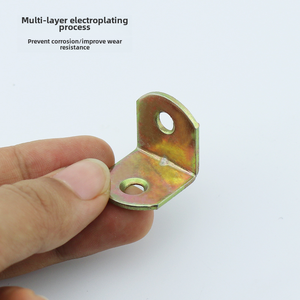 Soporte de Esquina en Forma de L, Conector de Ángulo Metálico de 90 Grados con Tornillos para Herrajes de Muebles - Product Image 1