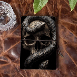 A6 taccuino artigianale utile per studenti universitari di scienze umane perfetto per analisi del testo e contorni di saggio con teschio e un - Product Image 3