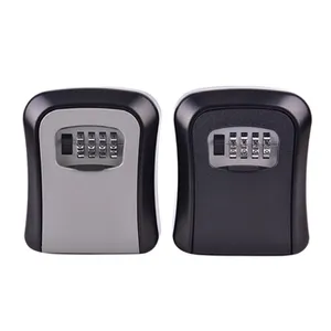 4 Digit Outdoor High Security Wall Mounted Key Safe Box Code Lock Storage Case