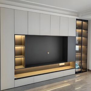 Mueble de TV Moderno Multifuncional de Lujo Personalizado en MDF para Sala de Estar 2025 - Product Image 1