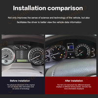 Toyota LC200 2008-2020 için dijital küme sanal kokpit araç multimedya oynatıcı Dashboard ana ünitesi eğlendirmek ment ekran