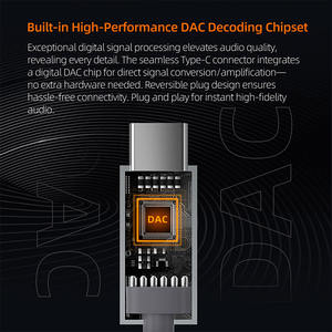 KZ type-c M2 double égaliseur de micro fonction de réglage câble de mise à niveau des écouteurs haute définition câble détachable pour casque - Product Image 5