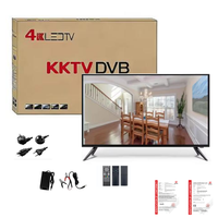Televisor Inteligente KTV Multifuncional con WiFi de Alta Definición de 65 Pulgadas, Sin Marco, con LAN y Soporte para Varios Idiomas, a Precio de Fábrica