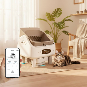Bac à litière automatique anti-poussière pour chat avec bac à sable, toilette intelligente pour chat, installation simple - Product Image 1