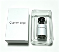 Boîte et étiquette personnalisées pour cosmétiques écologiques, impression dorée, boîte en papier, emballage de flacons de peptides 2ml, 3ml, 10ml
