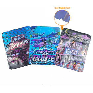 Bolsas de Mylar con Cierre Hermético a Prueba de Olores para 3.5g, Bolsas Personalizadas con Forma de Barra de Chocolate con Forma de Hongo, Venta al Por Mayor - Product Image 2