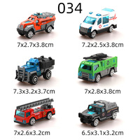 Lot de 6 mini-voitures en alliage moulé sous pression à l'échelle 1:64, véhicules de course à roues libres, petits modèles métalliques coulissants, jouet très prisé