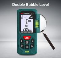 INKERSI KE120 Télémètre laser portatif 120M Mini télémètre laser Diastimètre Ruban à mesurer Règle laser