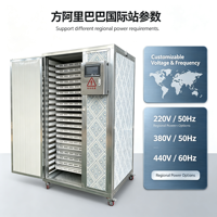 Four de séchage industriel à circulation d'air chaud pour tranches de gingembre, déshydrateur de gingembre en acier inoxydable